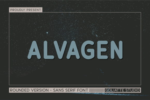 Alvagen: A Bold Display Font for Editorial Design
