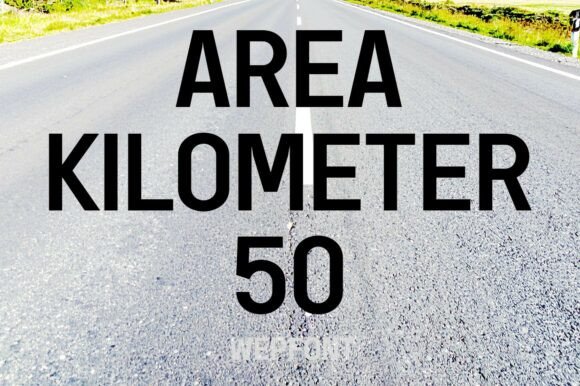 Area Kilometer 50 Font Review