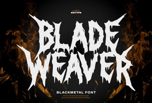 Blade Weaver: A Horror Display Typeface