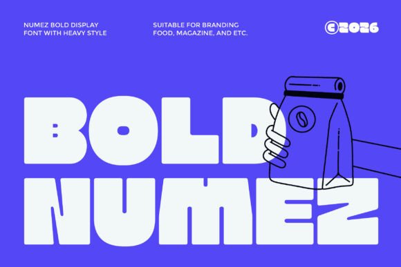 Bold Numez: A Bold Display Font for Web Design