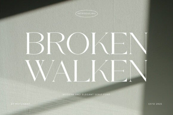 Broken Walken: A Serif Font for Editorial Elegance