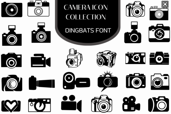 Camera Icon Collection Font
