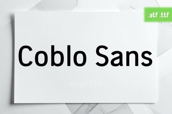 Coblo Sans: Modern Typography for Makers