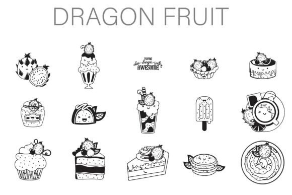Dragon Fruit Dingbats Font