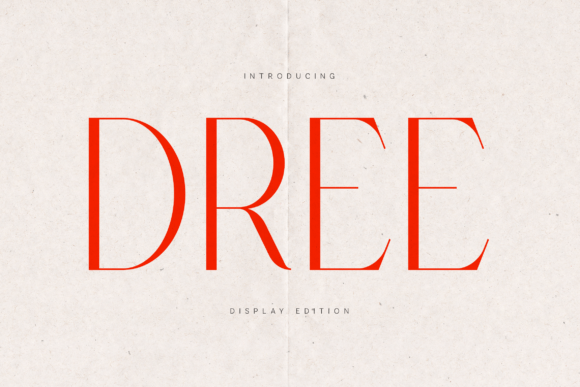 Dree: A Refined Serif Font for Luxury Branding
