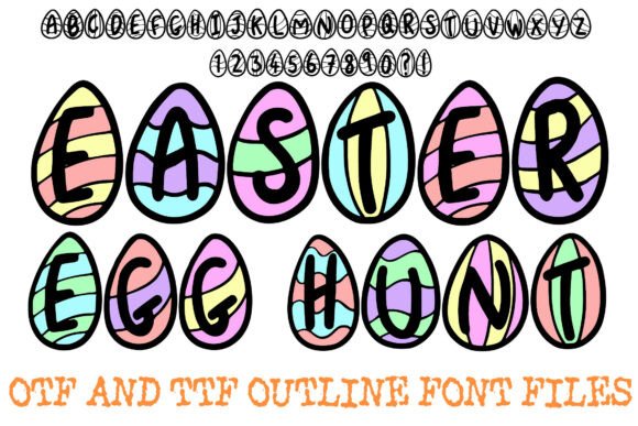 Easter Egg Hunt Font for Web Design