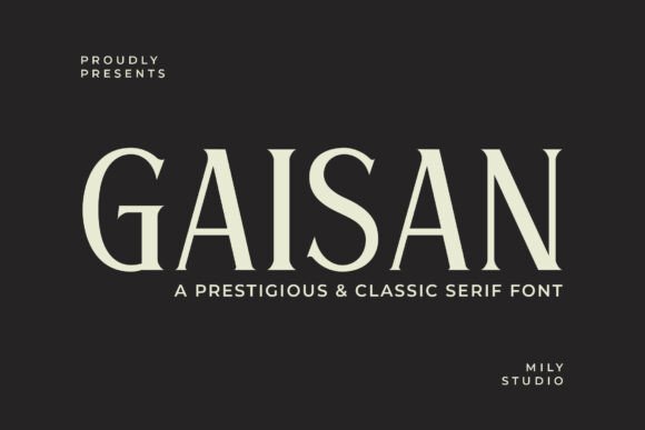 Gaisan: A Bold Serif for Business