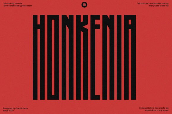 Honkenia: A Bold Display Font