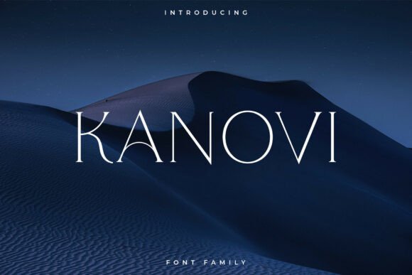 Kanovi: A Stylish Serif for Creative Projects