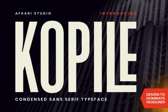 Kopile: A Bold Sans Serif for Creative Projects