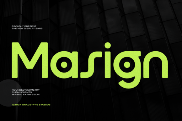 Masign: A Futuristic Font for Business