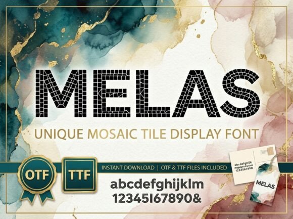 Melas: A Bold Display Font for Web Design