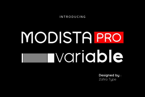 Modista Pro Variable: A Font for Modern Campaigns