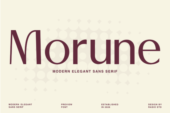 Morune Font: Modern Sans Serif for Crafters