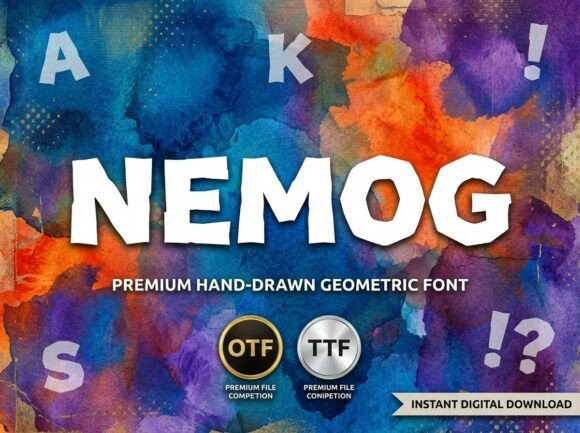 Nemog: A Decorative Display Font