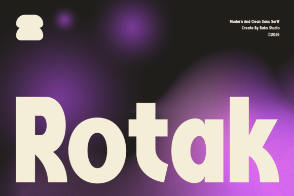Rotak: A Modern Sans Serif for Branding