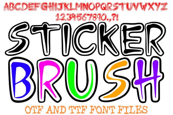Sticker Brush Font for Bold Campaigns