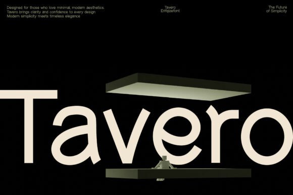 Tavero: A Modern Font for Creative Makers