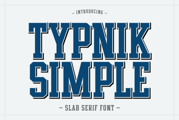 Typnik Simple: A Bold Font for Editorial Design