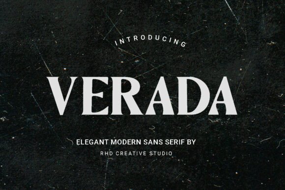 Verada: A Professional Sans Serif Font