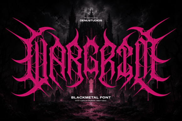 Wargrim Font: Bold Blackletter for Web Design