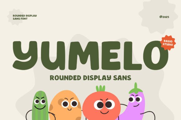 Yumelo Rounded Font for Craft Projects